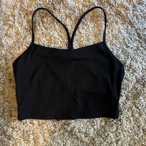 CRZ Yoga black Racerback spaghetti strap crop